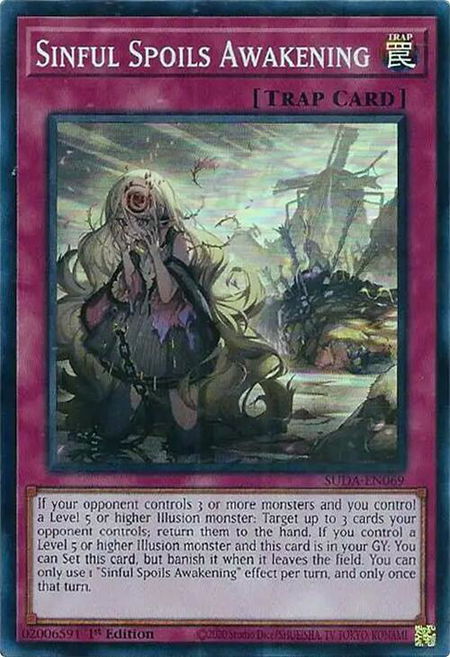 Sinful Spoils Awakening - Supreme Darkness YuGiOh trading card