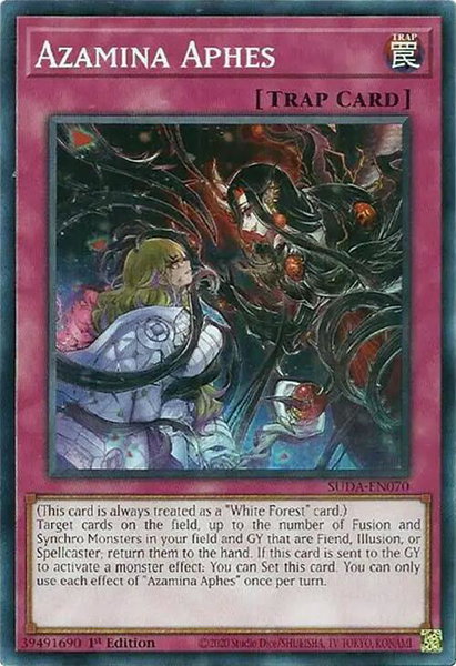 Azamina Aphes - Supreme Darkness YuGiOh trading card