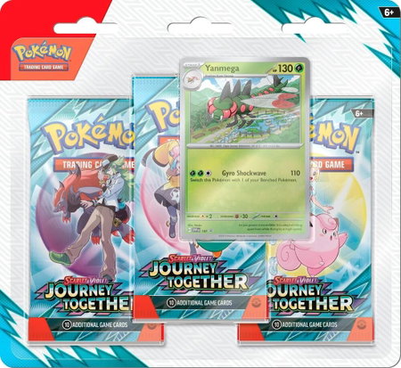 Journey Together 3 Pack Blister [Yanmega] - SV09: Journey Together Pokémon trading card