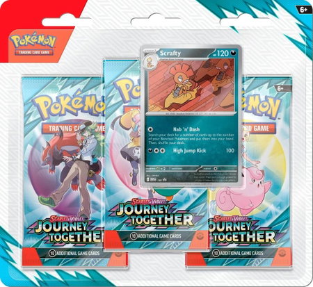Journey Together 3 Pack Blister [Scrafty] - SV09: Journey Together Pokémon trading card