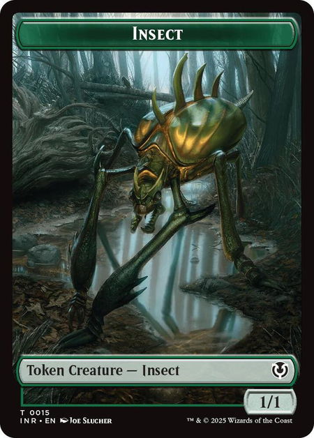Insect // Spider Double-Sided Token - Innistrad Remastered Magic: The Gathering trading card