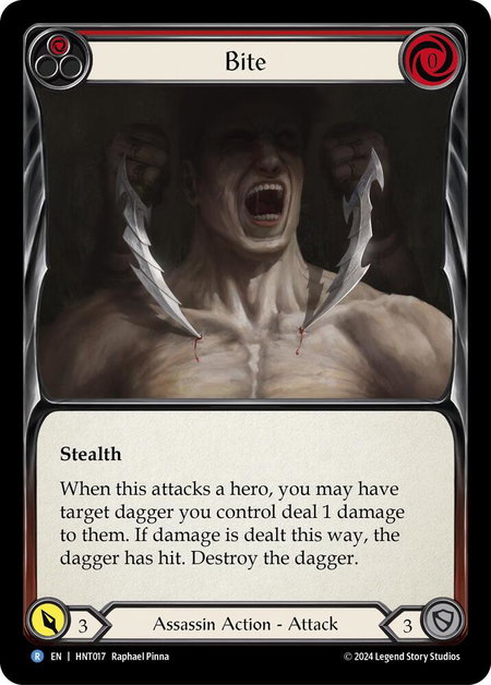 Bite (Red) - The Hunted Flesh and Blood trading card