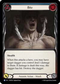 Bite (Blue) - The Hunted  #HNT019 - Rare Flesh and Blood Trading Card