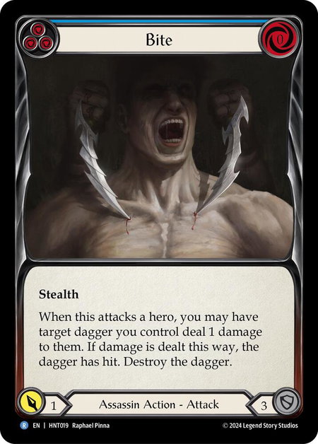 Bite (Blue) - The Hunted Flesh and Blood trading card