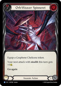 Orb-Weaver Spinneret (Red) - The Hunted  #HNT026 - Rare Flesh and Blood Trading Card