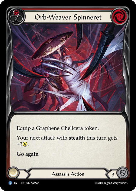 Orb-Weaver Spinneret (Red) - The Hunted Flesh and Blood trading card