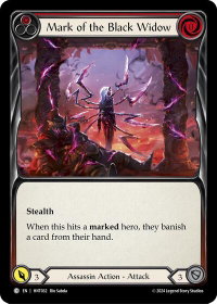 Mark of the Black Widow (Red) - The Hunted  #HNT032 - Common Flesh and Blood Trading Card