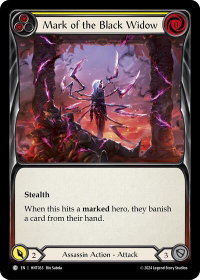 Mark of the Black Widow (Yellow) - The Hunted  #HNT033 - Common Flesh and Blood Trading Card