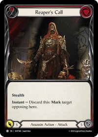 Reaper's Call (Red) - The Hunted  #HNT044 - Common Flesh and Blood Trading Card