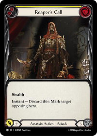 Reaper's Call (Yellow) - The Hunted  #HNT045 - Common Flesh and Blood Trading Card