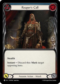 Reaper's Call (Blue) - The Hunted  #HNT046 - Common Flesh and Blood Trading Card