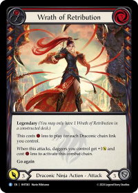 Wrath of Retribution (Red) - The Hunted  #HNT061 - Rare Flesh and Blood Trading Card