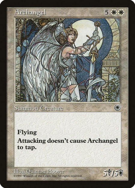 Archangel - Portal Magic: The Gathering trading card