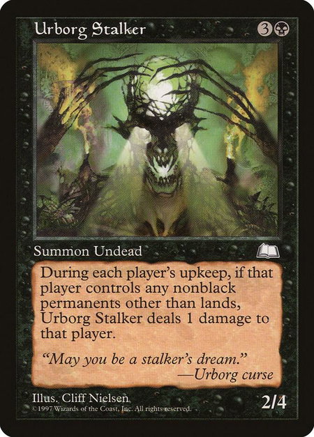 Urborg Stalker - Weatherlight Magic: The Gathering trading card