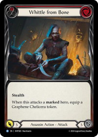 Whittle from Bone (Red) - The Hunted  #HNT020 - Rare Flesh and Blood Trading Card