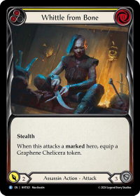 Whittle from Bone (Yellow) - The Hunted  #HNT021 - Rare Flesh and Blood Trading Card