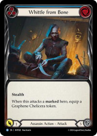 Whittle from Bone (Blue) - The Hunted  #HNT022 - Rare Flesh and Blood Trading Card