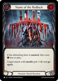 Stains of the Redback (Blue) - The Hunted  #HNT025 - Rare Flesh and Blood Trading Card