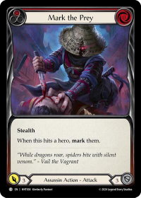 Mark the Prey (Red) - The Hunted  #HNT038 - Common Flesh and Blood Trading Card