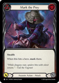 Mark the Prey (Blue) - The Hunted  #HNT040 - Common Flesh and Blood Trading Card