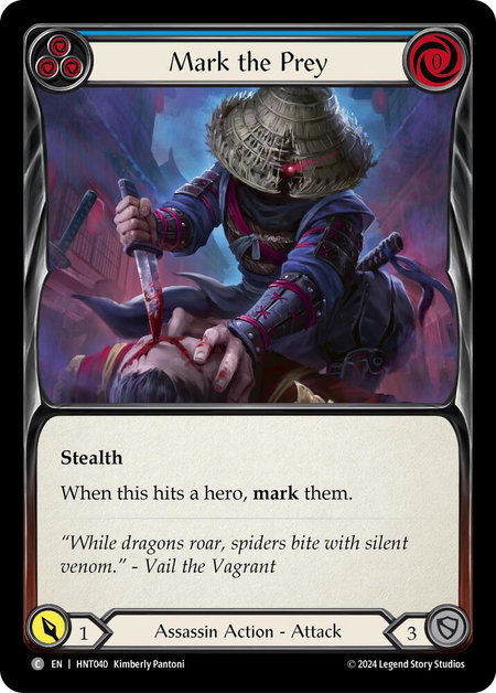 Mark the Prey (Blue) - The Hunted Flesh and Blood trading card