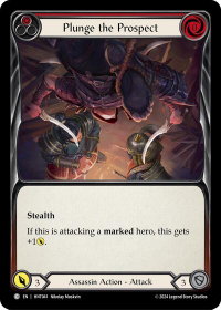Plunge the Prospect (Red) - The Hunted  #HNT041 - Common Flesh and Blood Trading Card