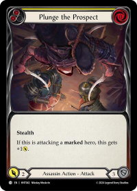 Plunge the Prospect (Yellow) - The Hunted  #HNT042 - Common Flesh and Blood Trading Card