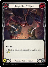Plunge the Prospect (Blue) - The Hunted  #HNT043 - Common Flesh and Blood Trading Card