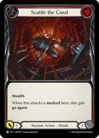 Scuttle the Canal (Red) - The Hunted  #HNT047 - Common Flesh and Blood Trading Card