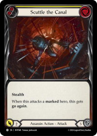 Scuttle the Canal (Yellow) - The Hunted  #HNT048 - Common Flesh and Blood Trading Card