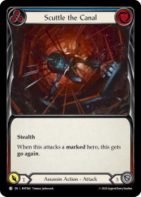 Scuttle the Canal (Blue) - The Hunted  #HNT049 - Common Flesh and Blood Trading Card