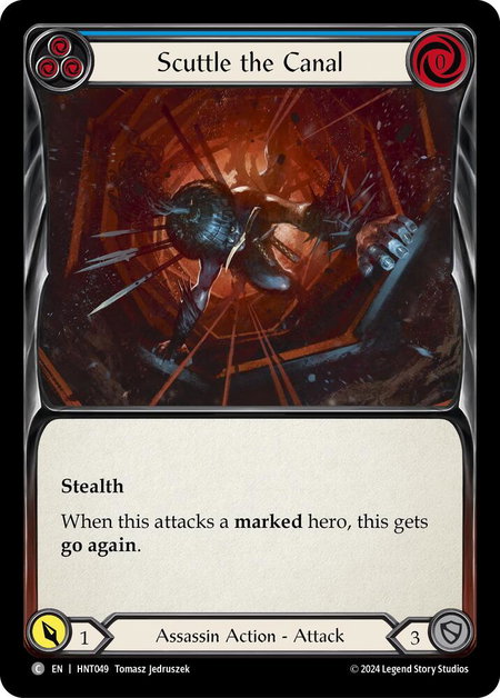 Scuttle the Canal (Blue) - The Hunted Flesh and Blood trading card