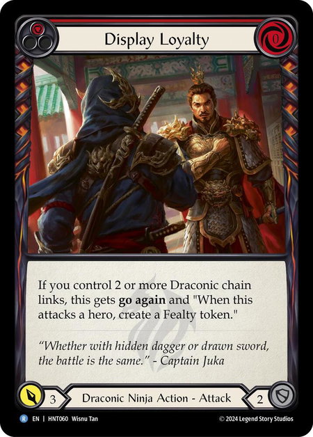 Display Loyalty (Red) - The Hunted Flesh and Blood trading card