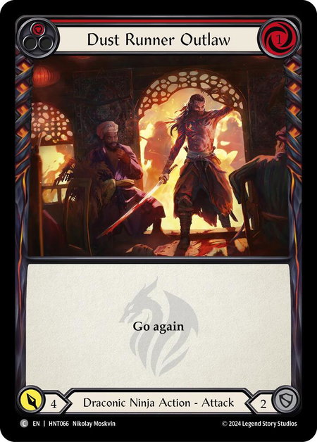 Dust Runner Outlaw (Red) - The Hunted Flesh and Blood trading card