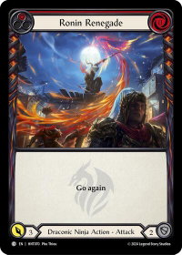 Ronin Renegade (Red) - The Hunted  #HNT070 - Common Flesh and Blood Trading Card