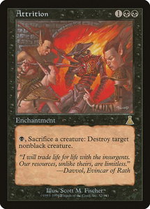 Attrition - Urza's Destiny (UDS) #52 - Rare Magic: The Gathering Trading Card