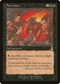 Attrition - Urza's Destiny (UDS) #52 - Rare Magic: The Gathering Trading Card