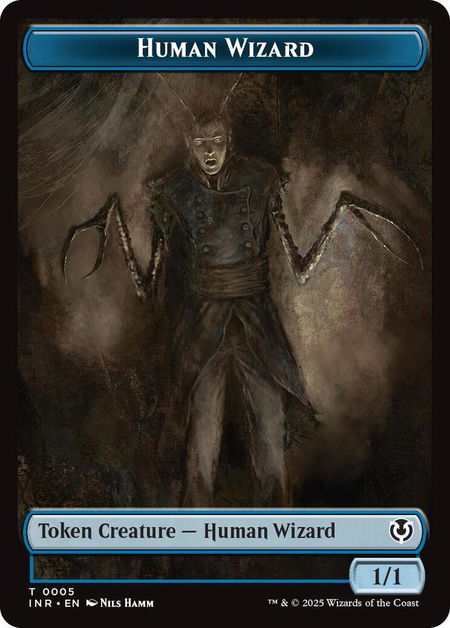 Human Wizard // Emblem - Jace, Unraveler of Secrets Double-Sided Token trading card from Innistrad Remastered Human Wizard // Emblem - Jace, Unraveler of Secrets Double-Sided Token - Innistrad Remastered Magic: The Gathering trading card