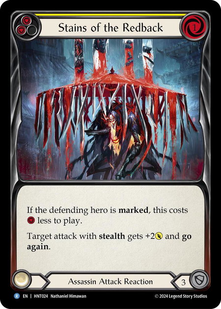 Stains of the Redback (Yellow) - The Hunted Flesh and Blood trading card