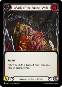 Mark of the Funnel Web (Red) - The Hunted  #HNT035 - Common Flesh and Blood Trading Card