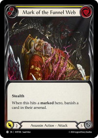 Mark of the Funnel Web (Yellow) - The Hunted  #HNT036 - Common Flesh and Blood Trading Card