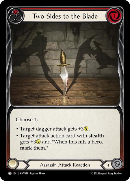 Two Sides to the Blade - The Hunted Flesh and Blood trading card