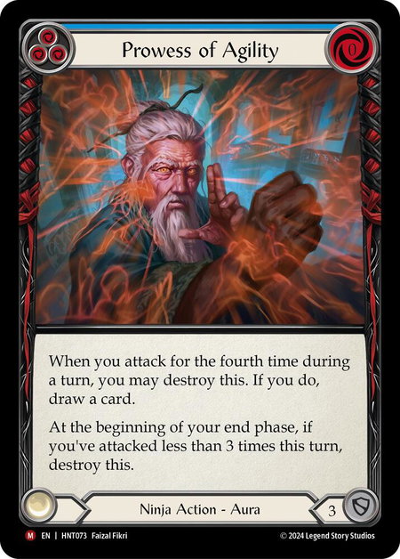 Prowess of Agility trading card from The Hunted Prowess of Agility - The Hunted Flesh and Blood trading card