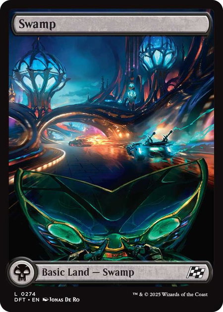 Swamp (0274) - Aetherdrift Magic: The Gathering trading card