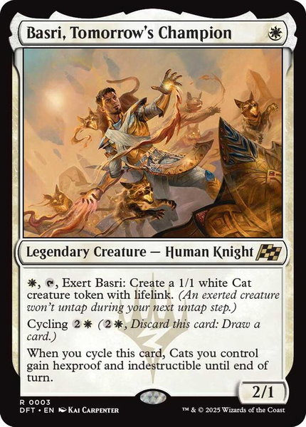 Basri, Tomorrow's Champion - Aetherdrift Magic: The Gathering trading card