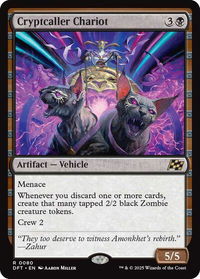 Cryptcaller Chariot - Aetherdrift (DFT) #80 - Rare Magic: The Gathering Trading Card