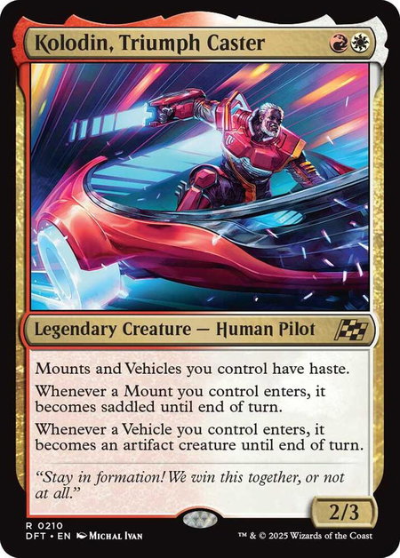 Kolodin, Triumph Caster - Aetherdrift Magic: The Gathering trading card