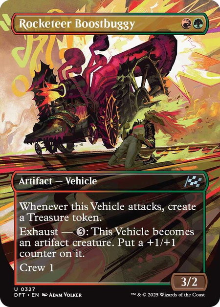 Rocketeer Boostbuggy (Borderless) - Aetherdrift Magic: The Gathering trading card