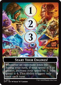 Start Your Engines! // Max Speed - Aetherdrift (DFT) #14 - Token Magic: The Gathering Trading Card