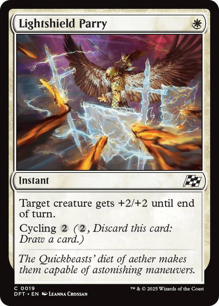Lightshield Parry - Aetherdrift Magic: The Gathering trading card